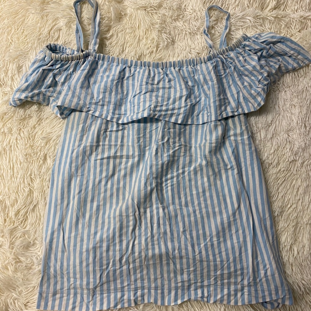 JCREW pintstripe summer tank